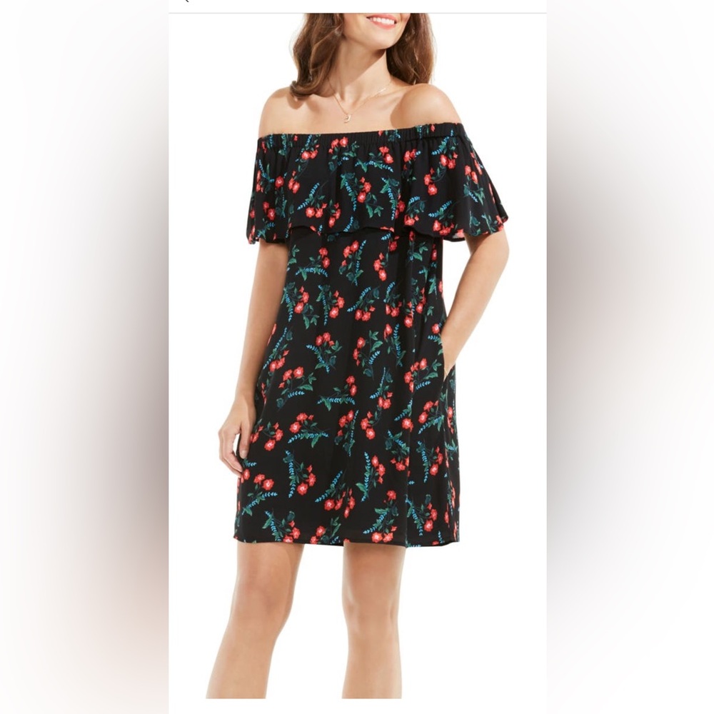 Vince Camuto Topic Spritz Off The Shoulder Dress